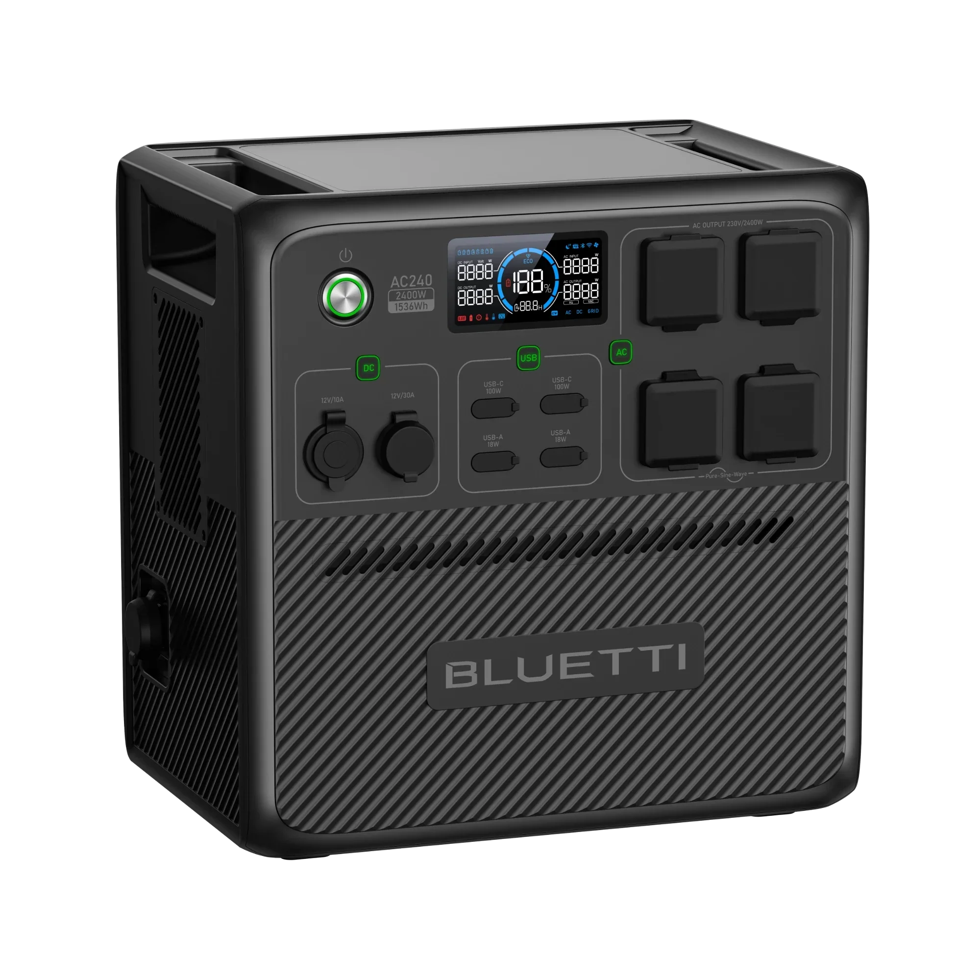 BLUETTI AC240 Tragbare Powerstation | 2400 W 1536 Wh (Nur für Deutschland) - Image 8