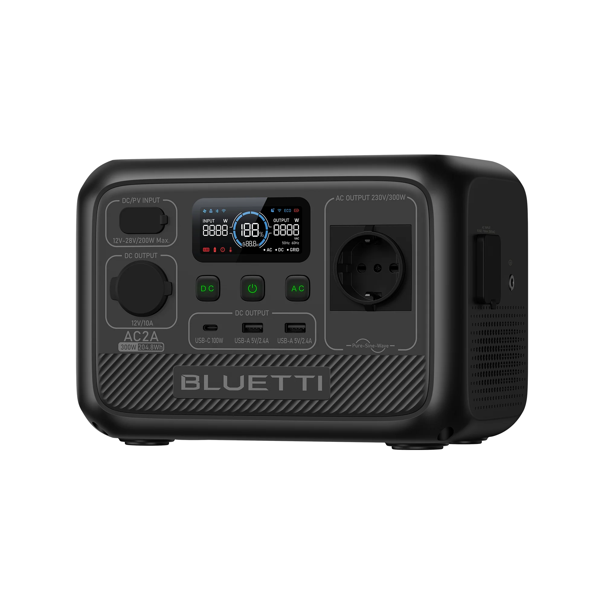 BLUETTI AC2A Tragbare Powerstation | 300 W 204,8 Wh (Nur Für Deutschland) - Image 4