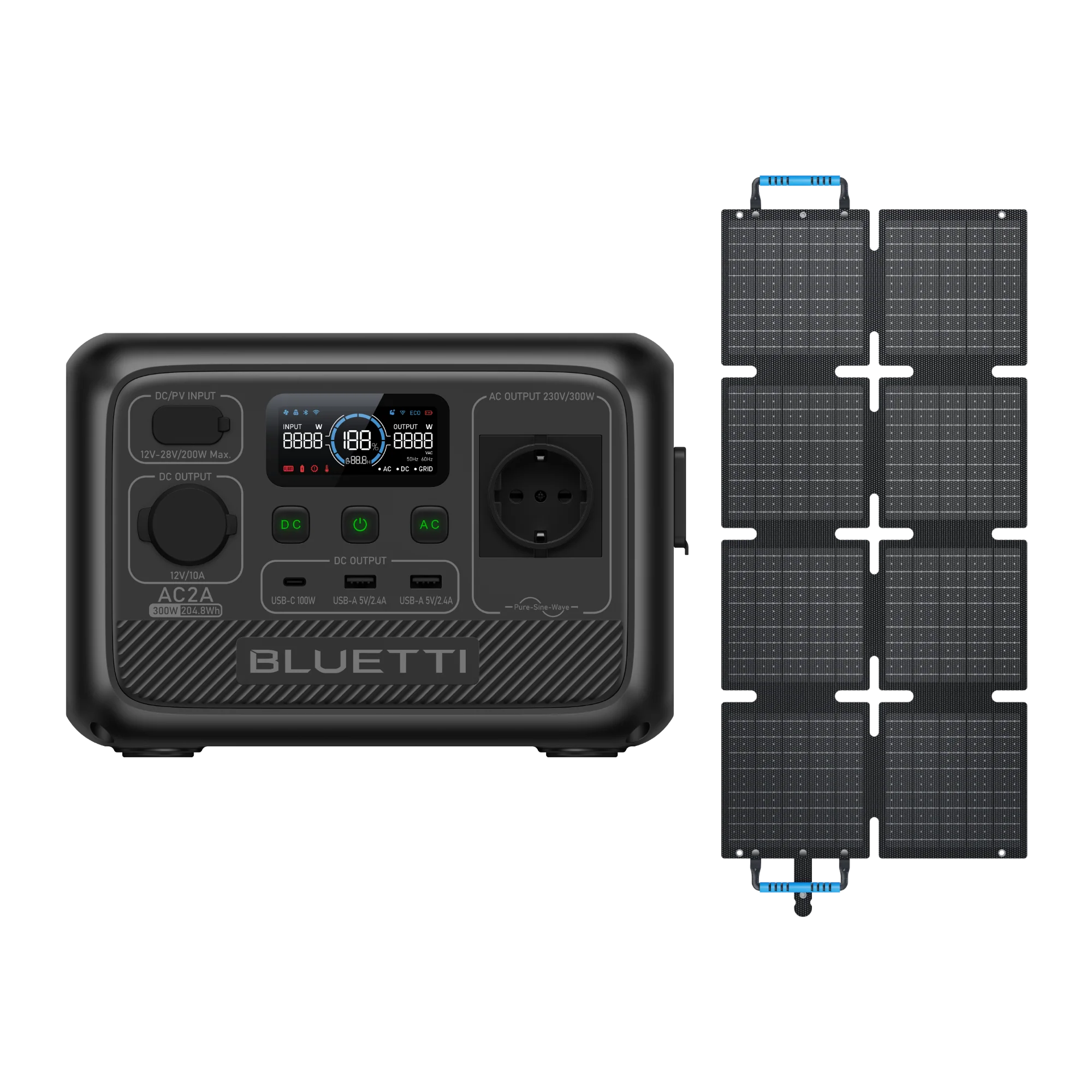 BLUETTI AC2A Tragbare Powerstation | 300 W 204,8 Wh (Nur Für Deutschland) - Image 6