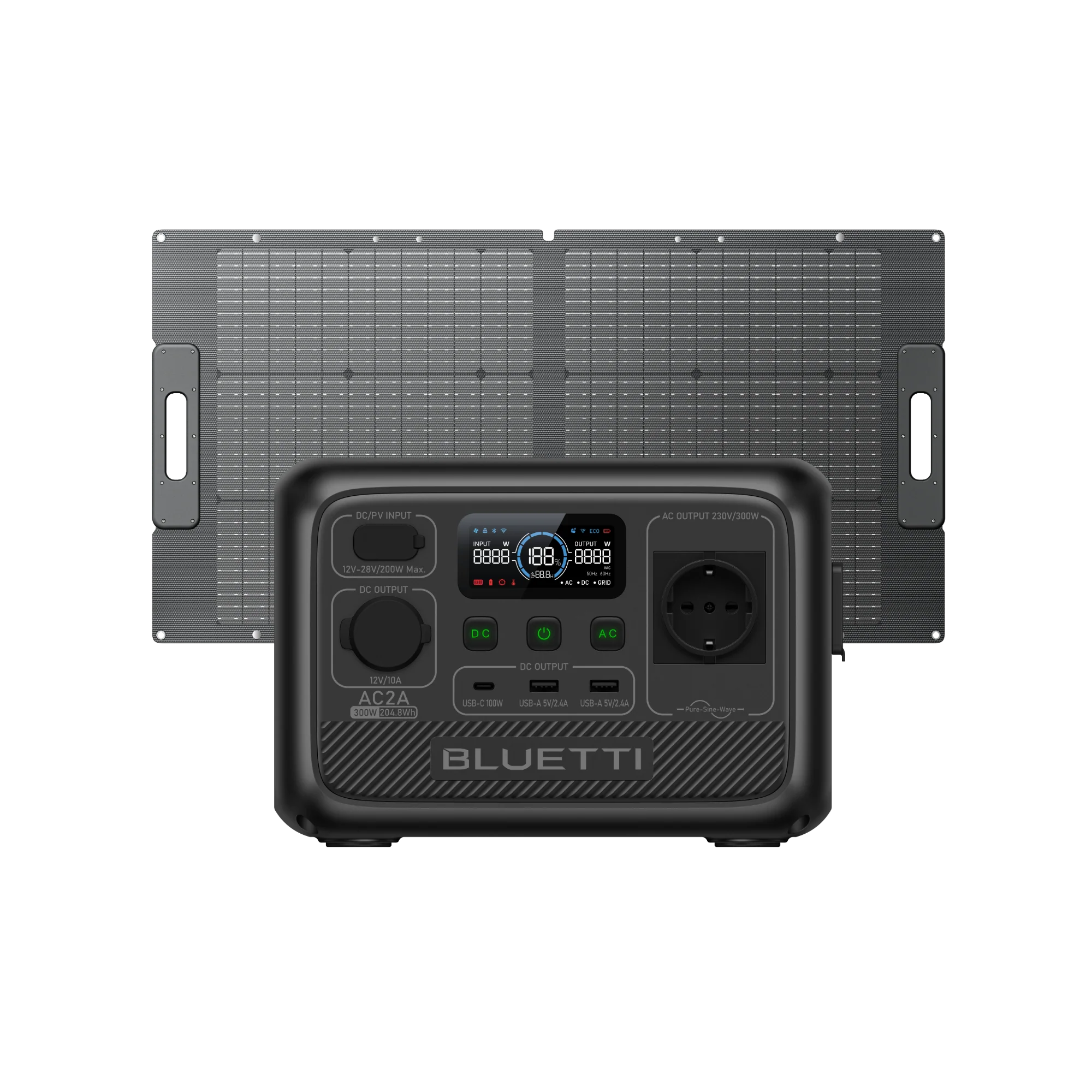 BLUETTI AC2A Tragbare Powerstation | 300 W 204,8 Wh (Nur Für Deutschland) - Image 7