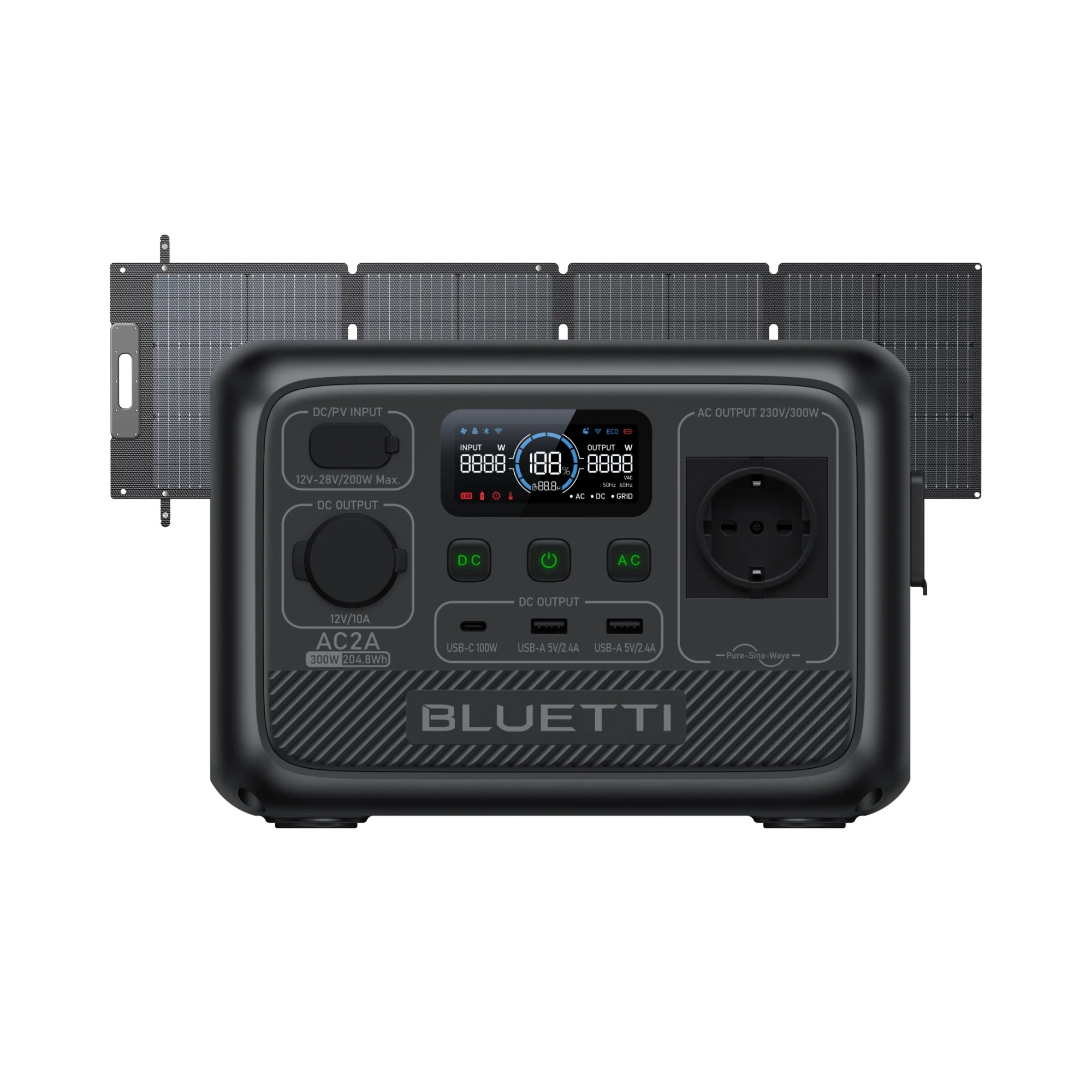 BLUETTI AC2A Tragbare Powerstation | 300 W 204,8 Wh (Nur Für Deutschland) - Image 8