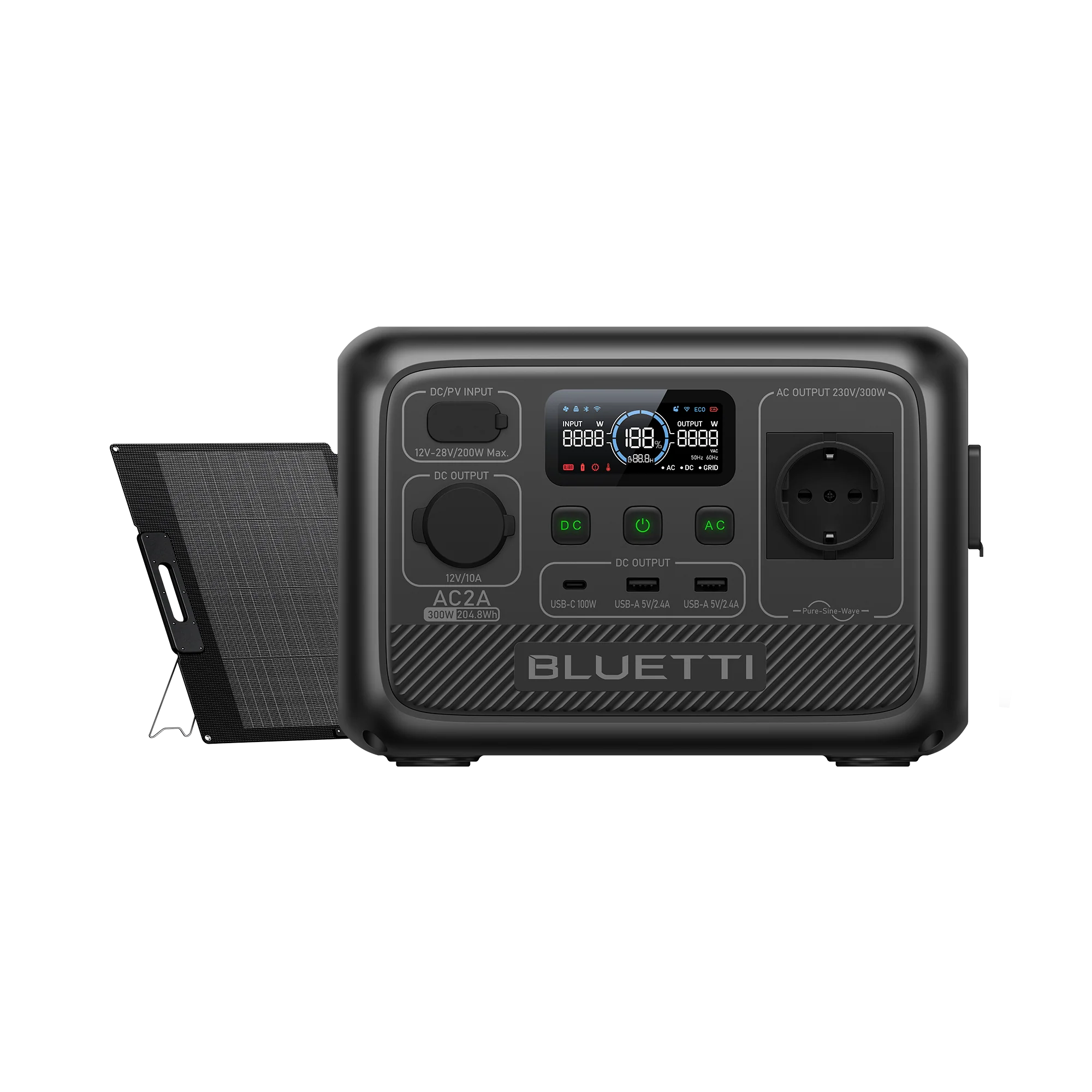 BLUETTI AC2A Tragbare Powerstation | 300 W 204,8 Wh (Nur Für Deutschland) - Image 9
