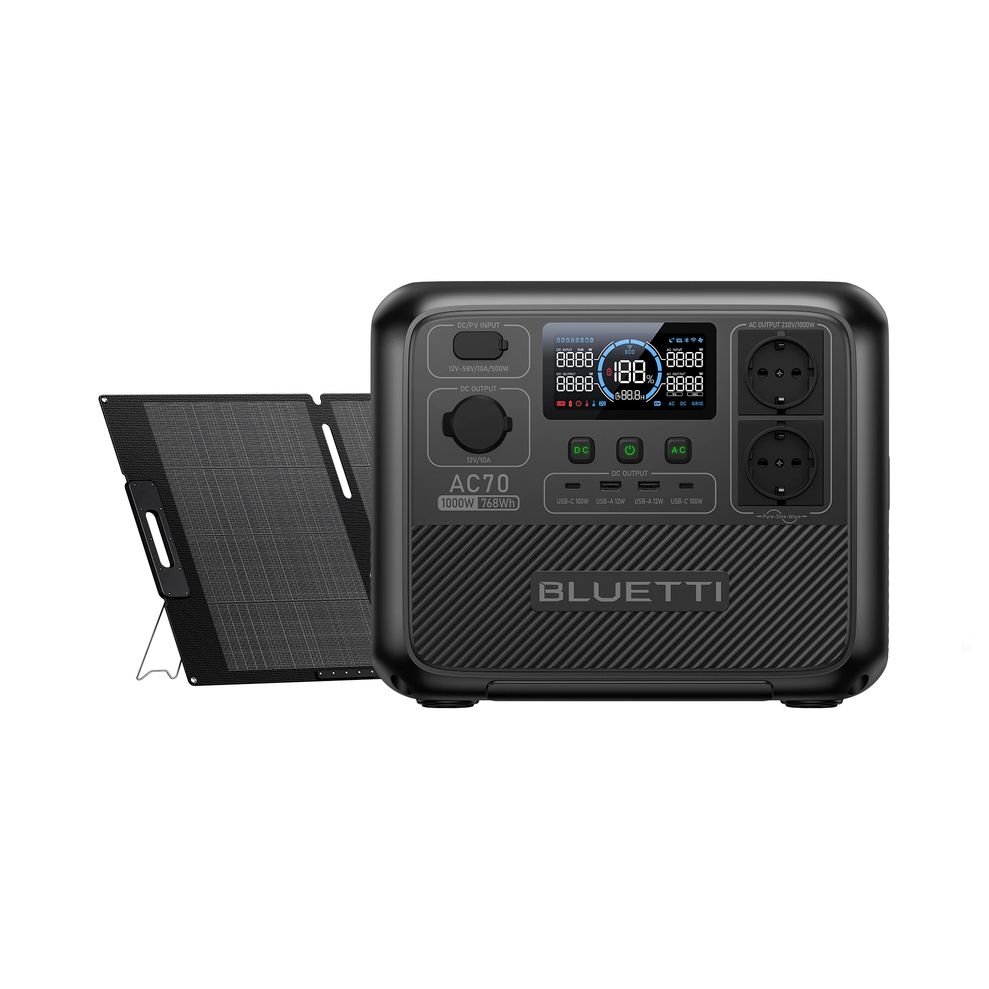 BLUETTI AC70 Tragbare Powerstation | 1000 W 768 Wh (Nur Für Deutschland) - Image 8