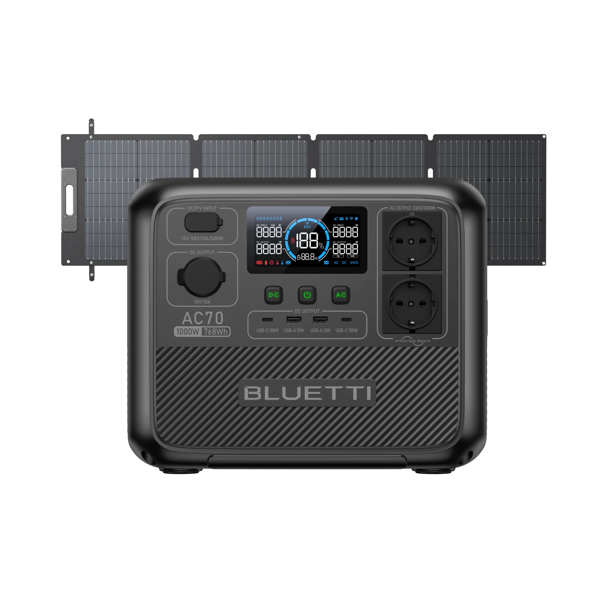 BLUETTI AC70 Tragbare Powerstation | 1000 W 768 Wh (Nur Für Deutschland) - Image 7