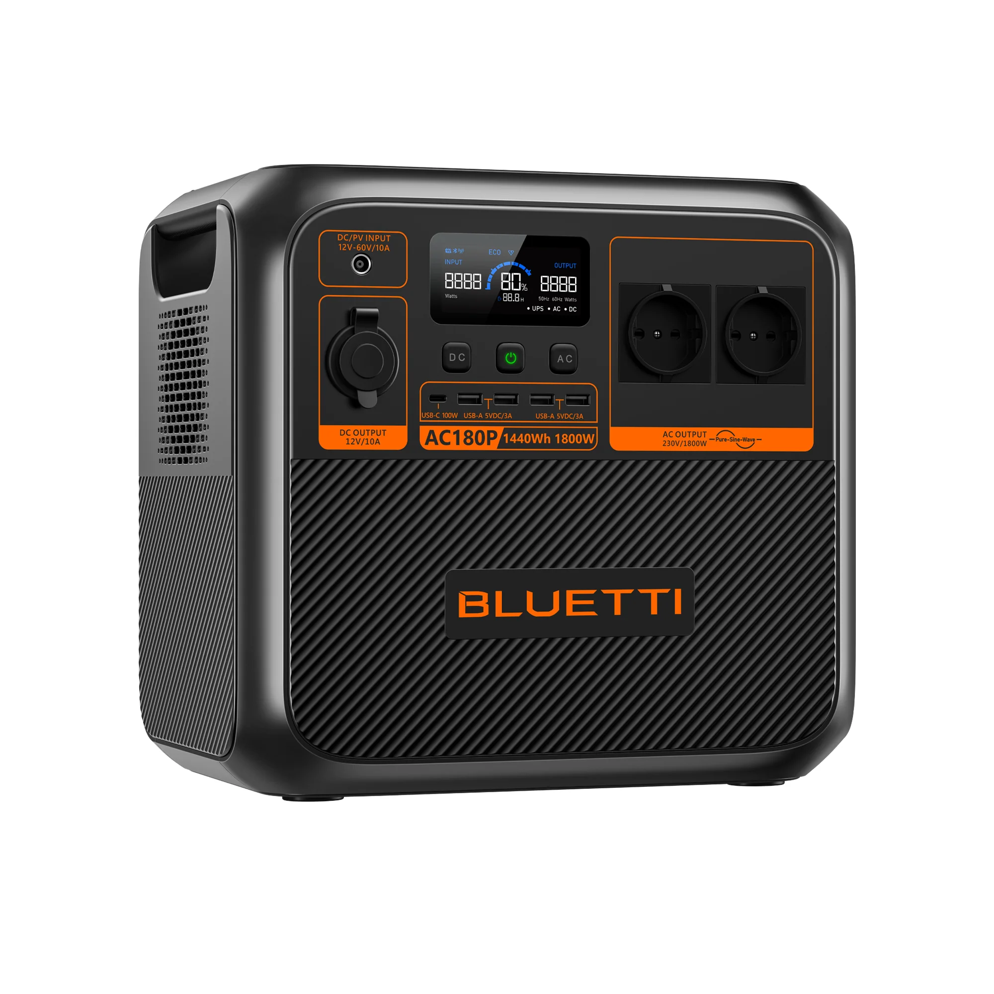 BLUETTI AC180P Tragbare Powerstation | 1800 W 1440 Wh - Image 3