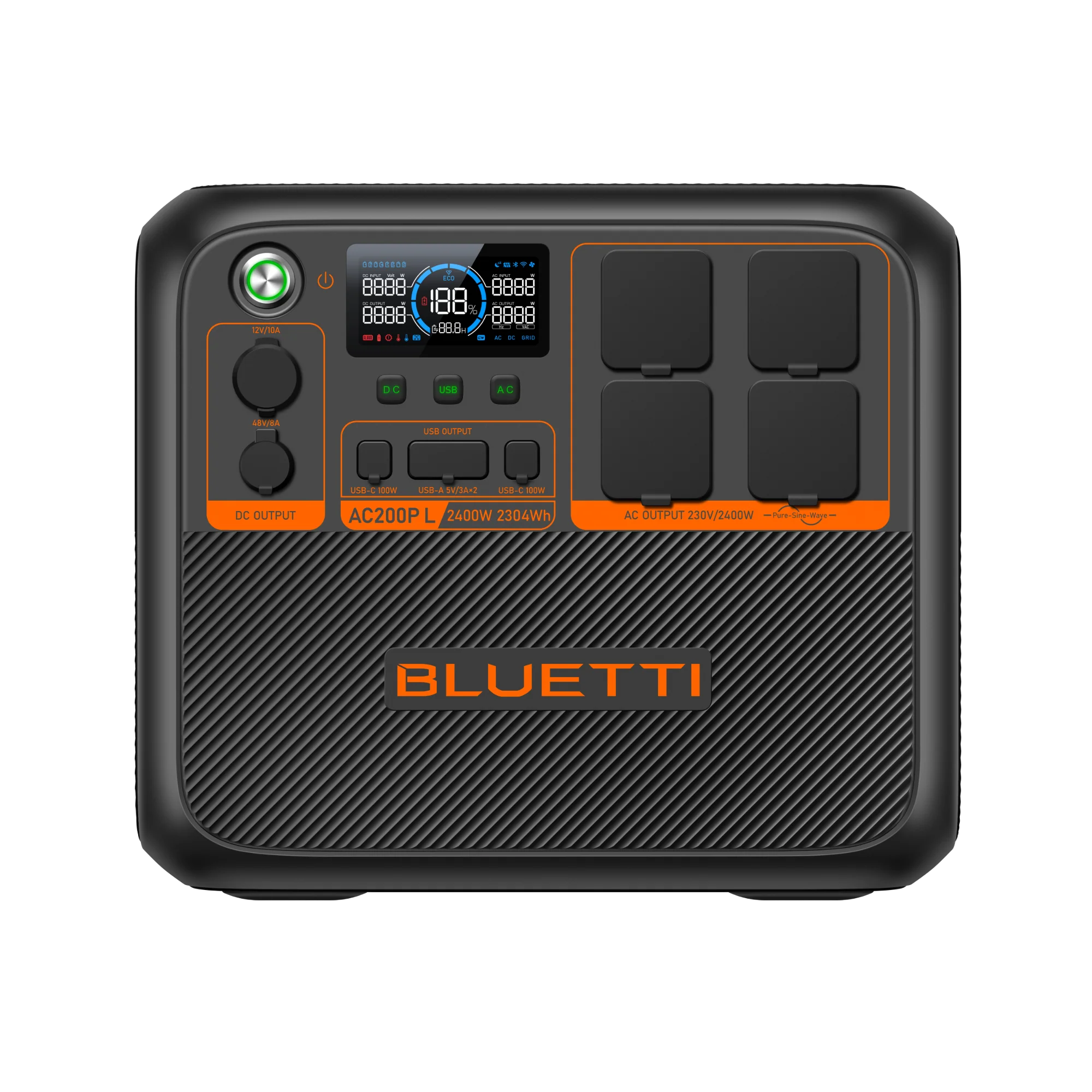 BLUETTI AC200PL Erweiterbare Powerstation | 2400 W 2304 Wh