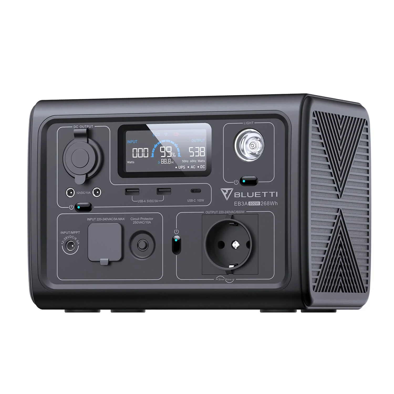 BLUETTI EB3A Tragbare Powerstation | 600 W 268 Wh (Nur Für Deutschland) - Image 4