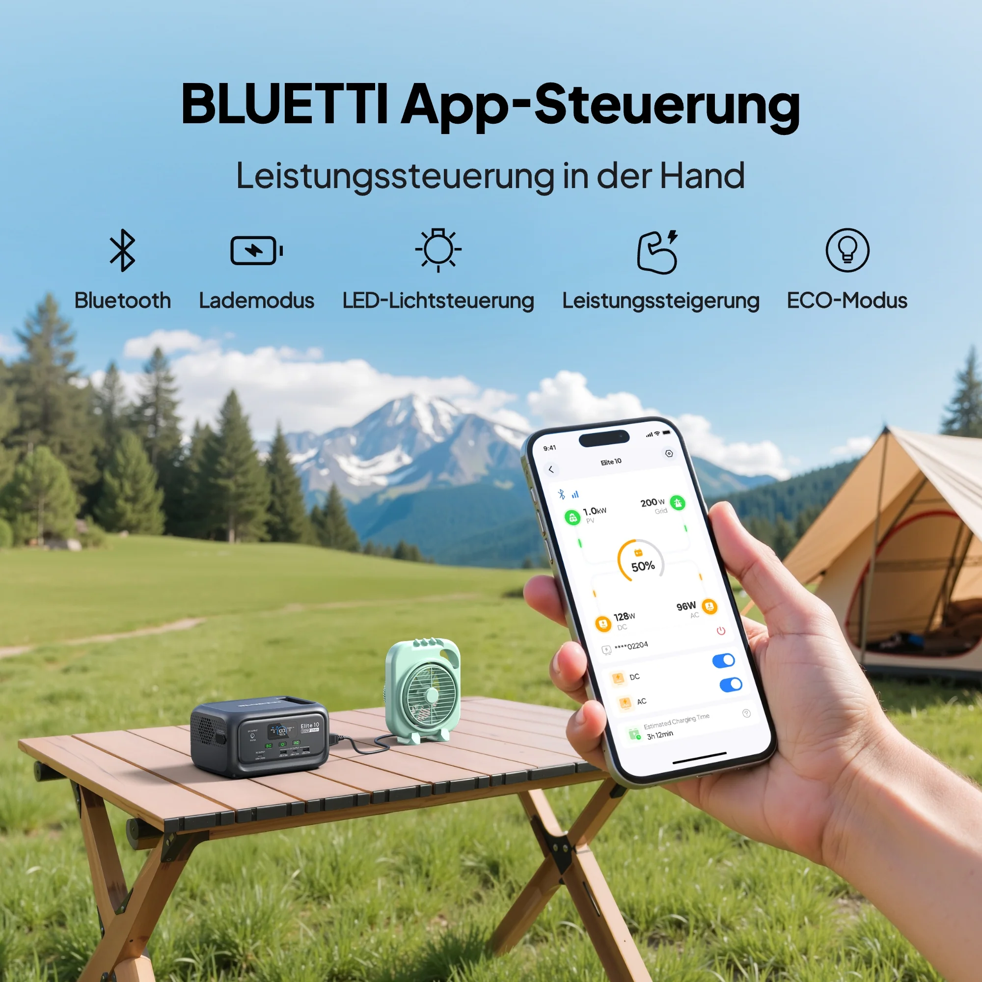 BLUETTI Elite 10 Mini Powerstation | 200 W 128 Wh (Nur Für Deutschland) - Image 12