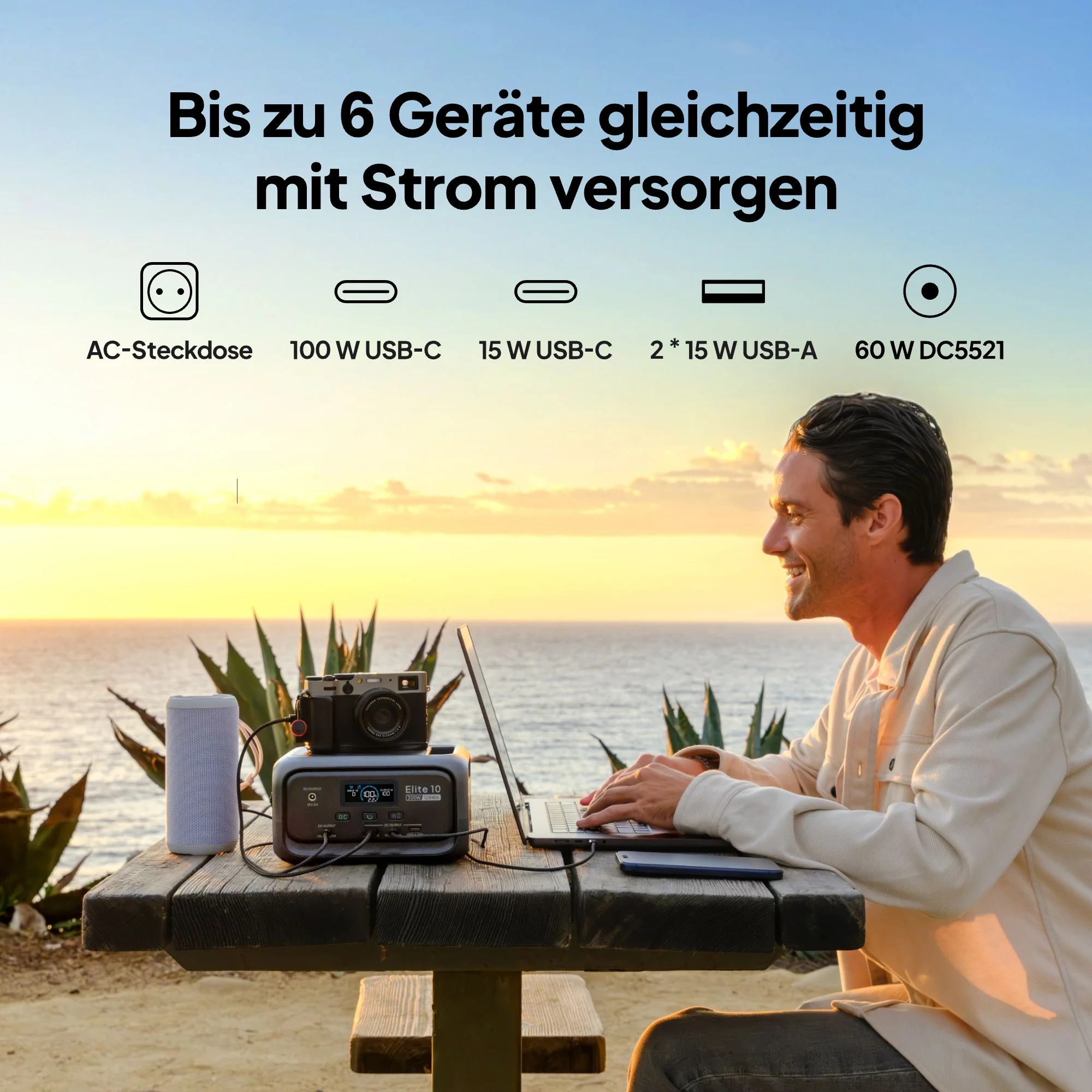 BLUETTI Elite 10 Mini Powerstation | 200 W 128 Wh (Nur Für Deutschland) - Image 9