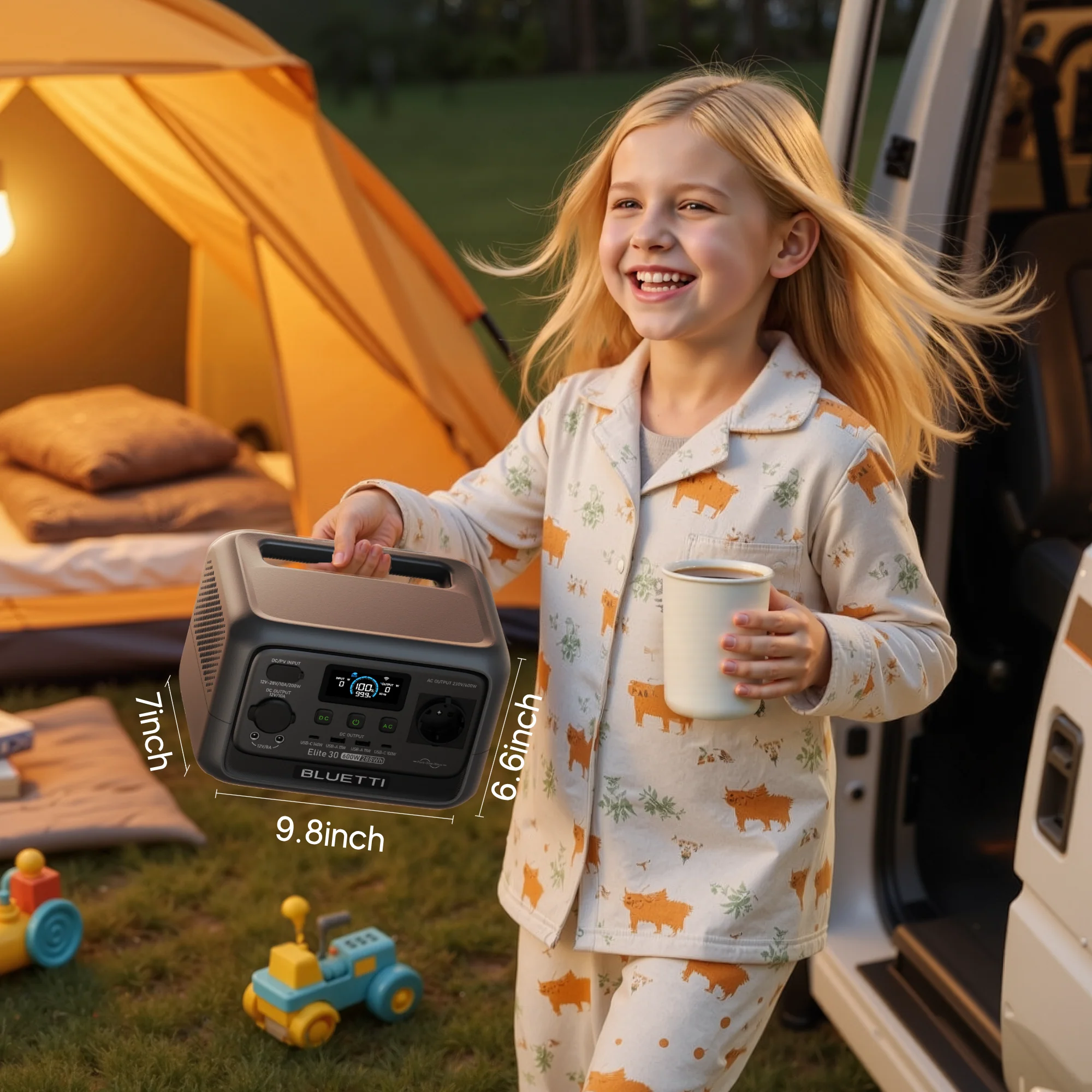 BLUETTI Elite 30 V2 Tragbare Powerstation | 600 W 288 Wh (Nur Für Deutschland) - Image 9