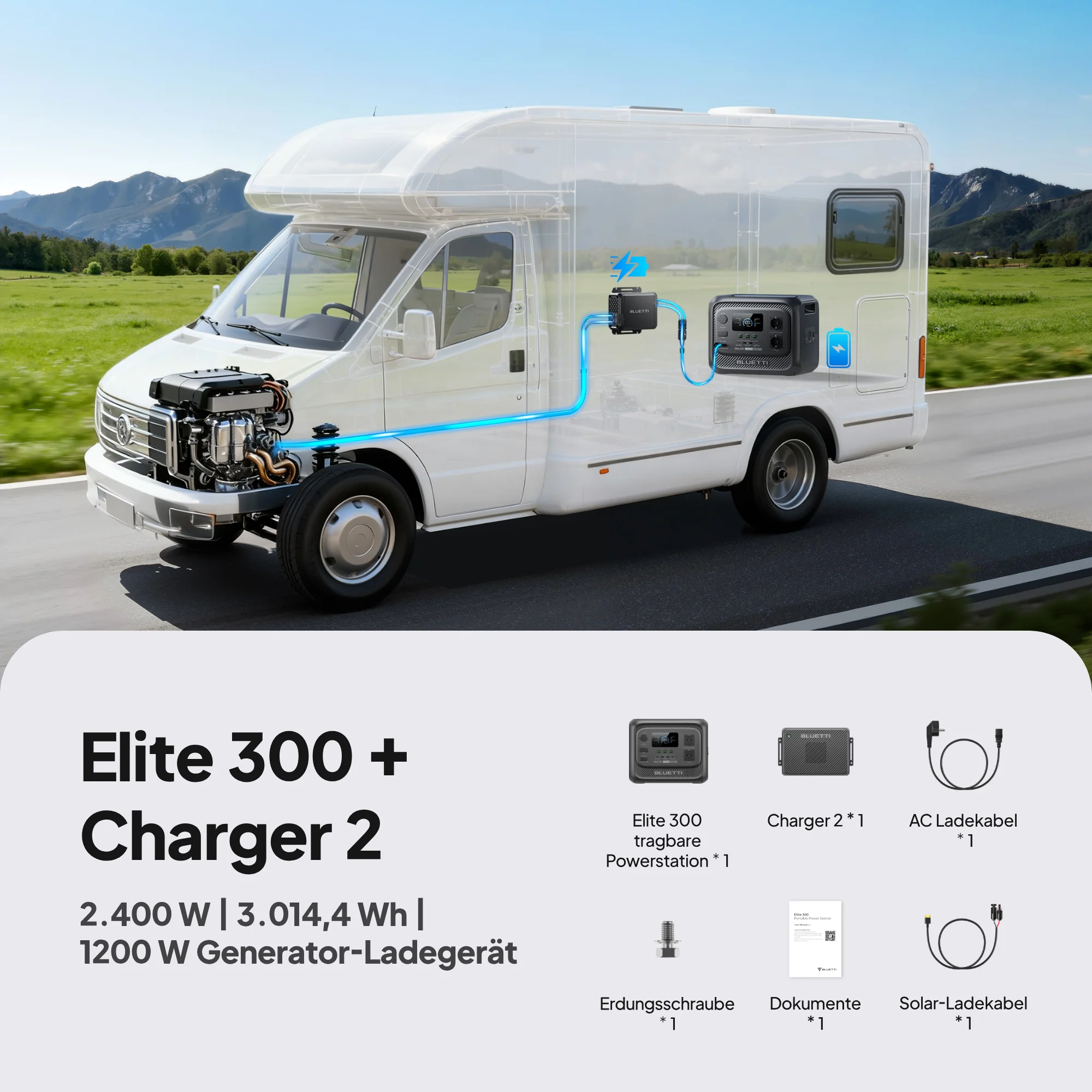 BLUETTI Elite 300 Tragbare Powerstation | 2.400W, 3.014,4Wh (Nur Für Deutschland) - Image 10