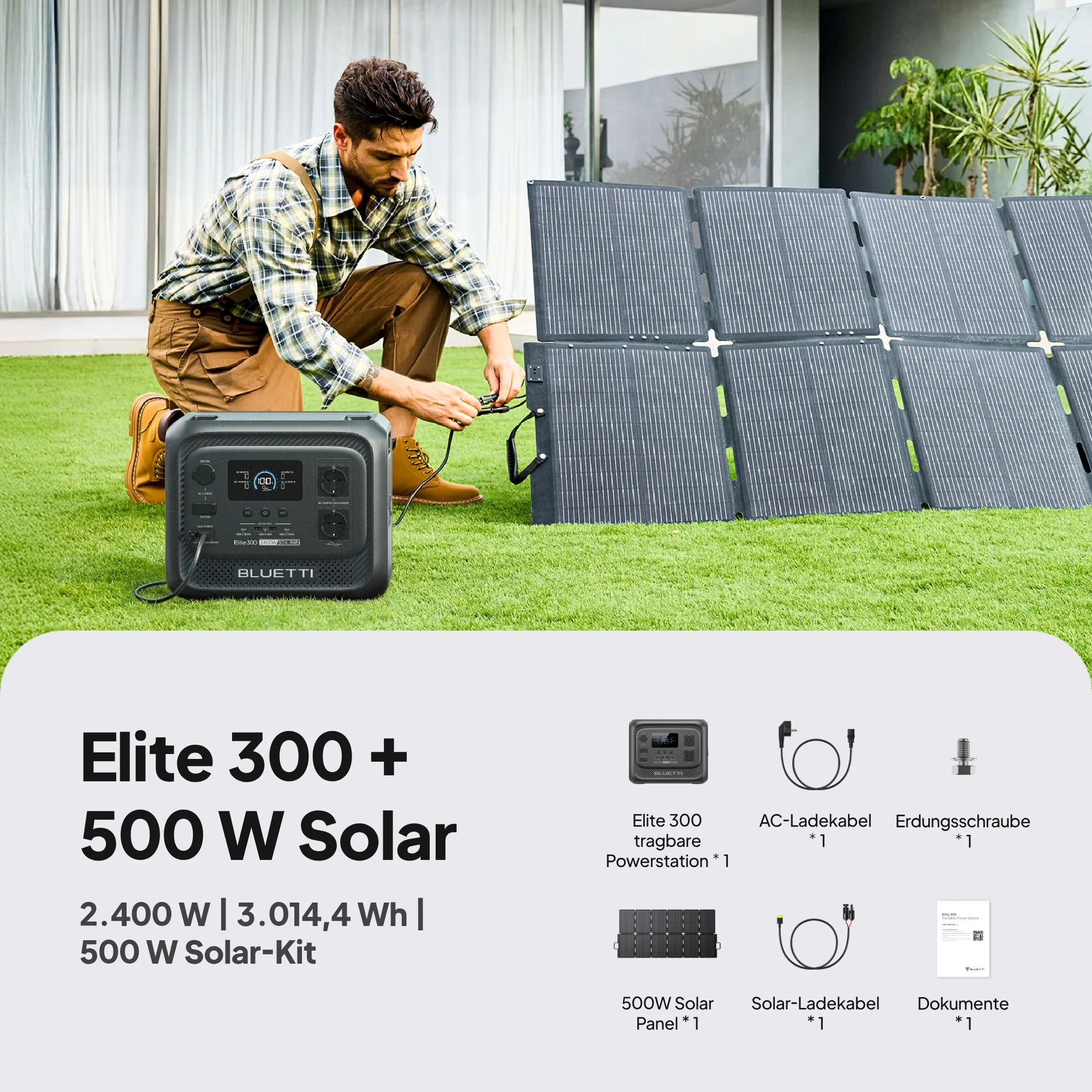 BLUETTI Elite 300 Tragbare Powerstation | 2.400W, 3.014,4Wh (Nur Für Deutschland) - Image 13