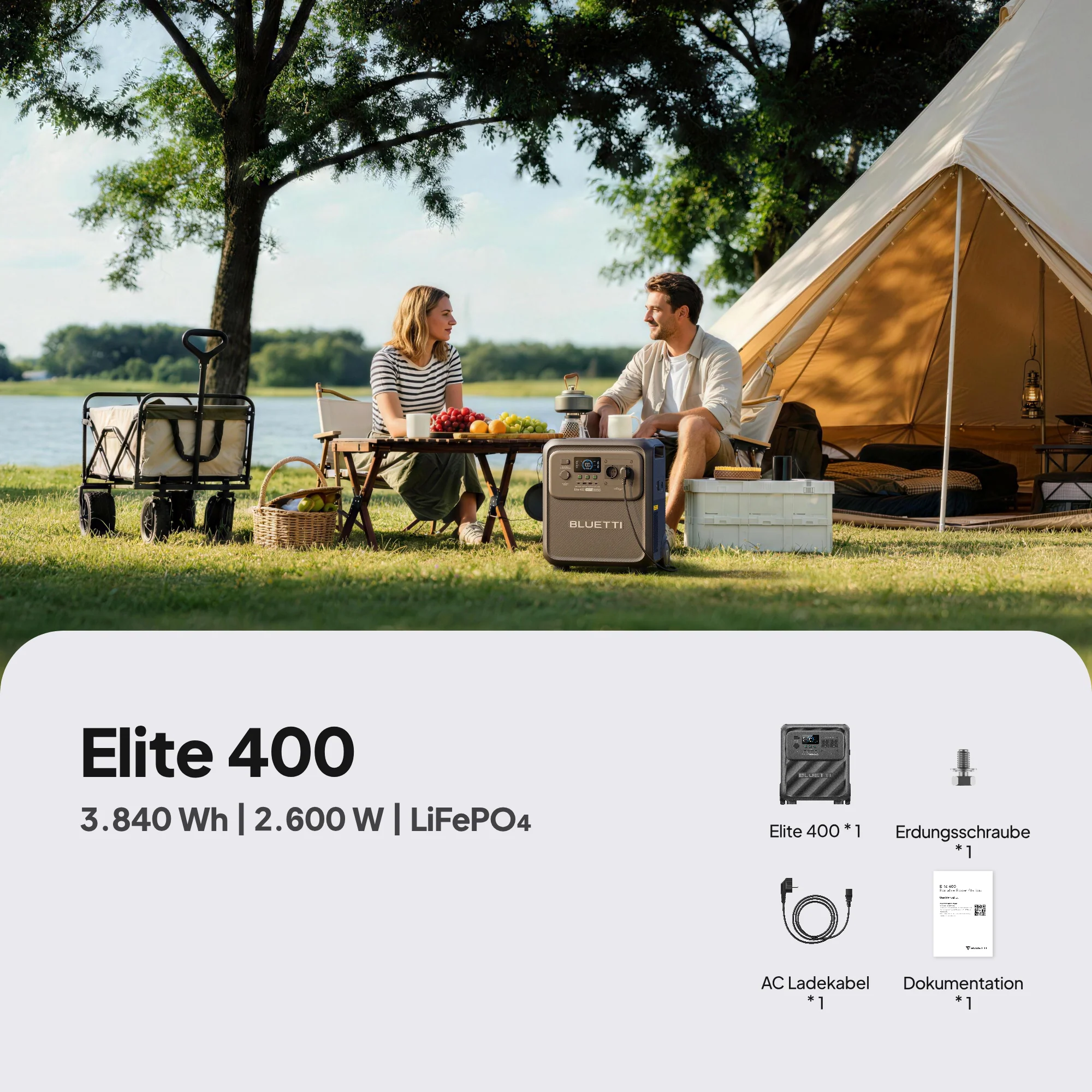 BLUETTI Elite 400 tragbare Powerstation | 2.600 W, 3.840 Wh (Nur Für Deutschland) - Image 13